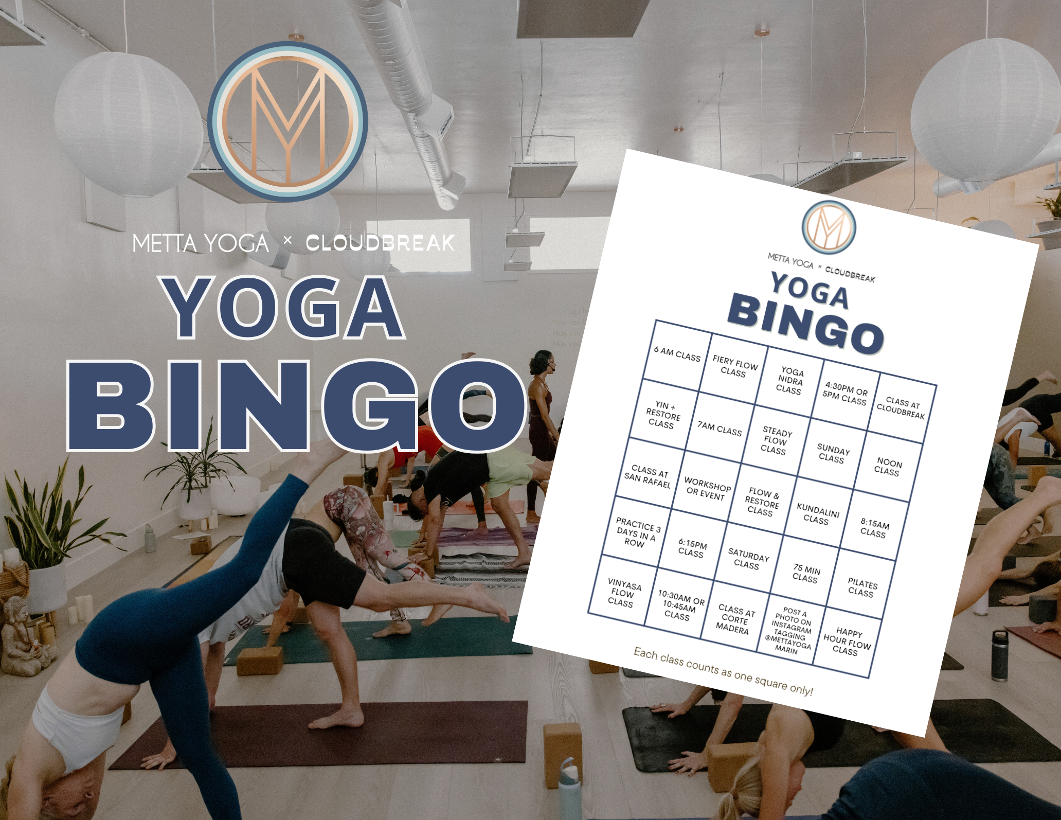METTA YOGA BINGO - Join the Fun To Win Prizes!