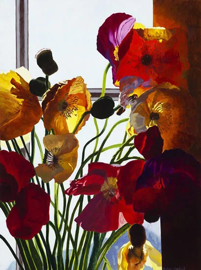 Poppies, Window study 2