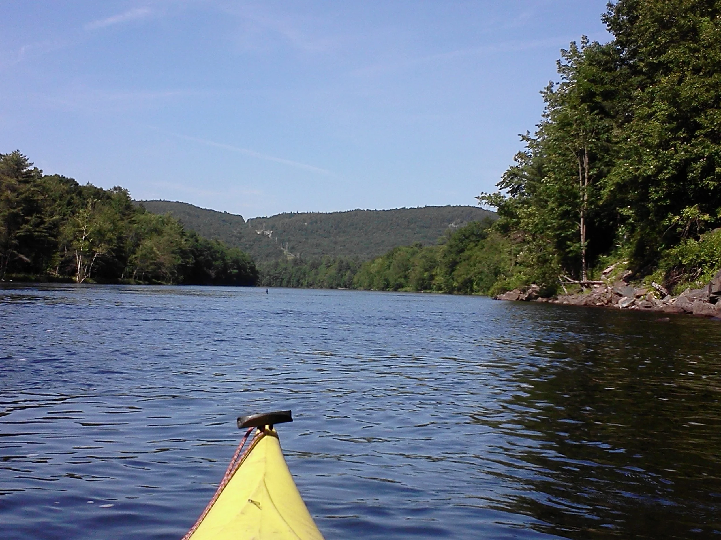 Kayaking on the Hudson River near Moreau, NY. Land of hiking, biking and kayaking around this area. 