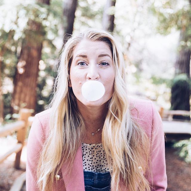 Happy Friday!  You have no idea how many times I tried to blow this bubble for this silly picture and now I think I have TMJ from chewing 5 pieces of gum. What holiday adventures do y&rsquo;all have planned this weekend?  I&rsquo;m in charge of a sit