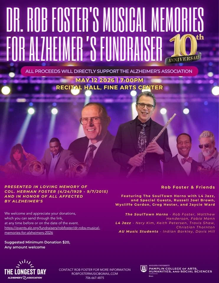 Dr. Rob Foster’s 10th Annual Musical Memories for Alzheimer’s Fundraiser
