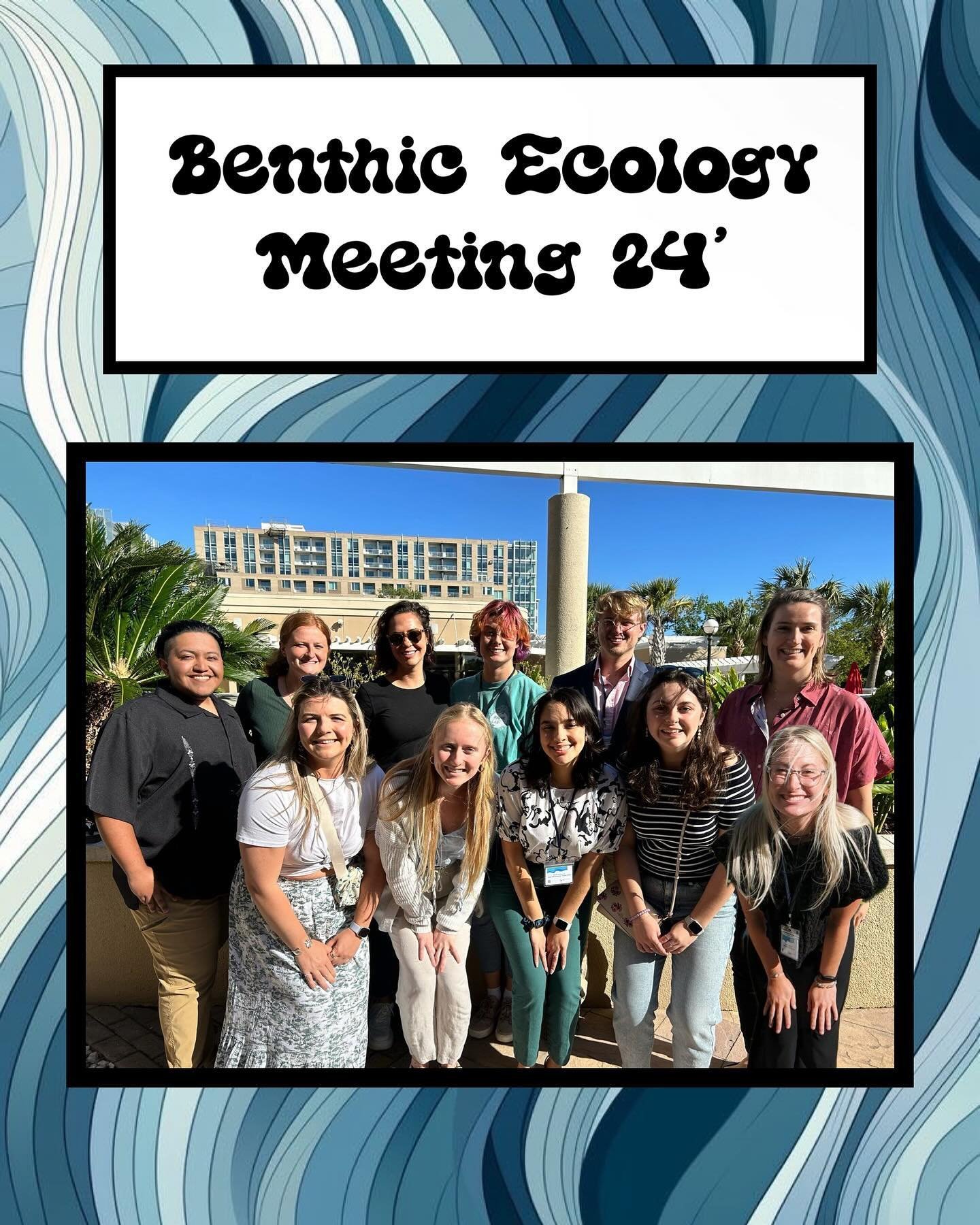 🛑 ✋ Stop, and swipe left for a dose of inspiration from some truly remarkable folks! 🤩🤯

Our Coffey-Bahr crew rocked the Benthic Ecology Meeting in Charleston, SC last week! The Benthic Ecology Meeting Society (BEMS) is a non-profit organization t