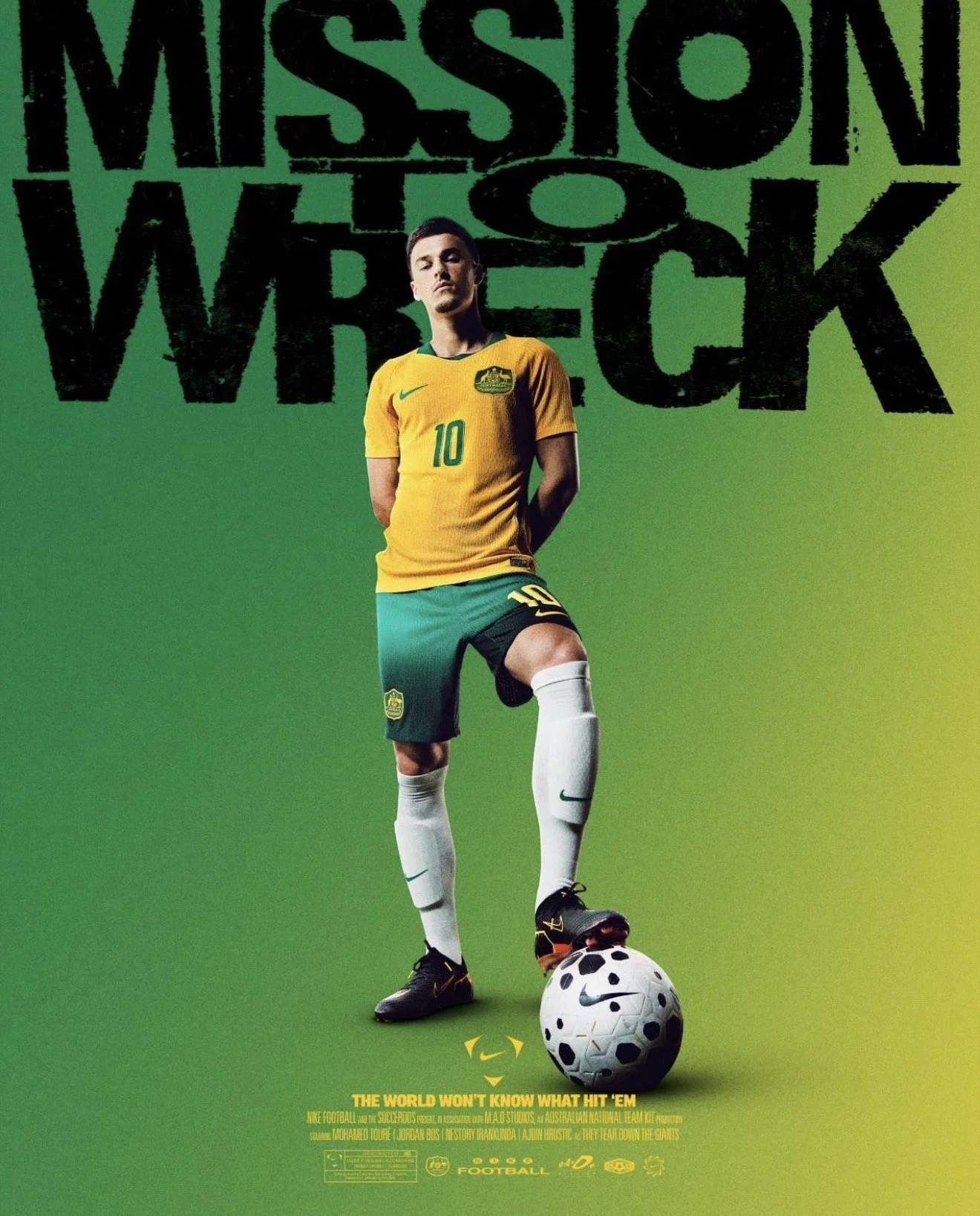 Nike Socceroos Kit Drop |
Hair Grace Martin |
Athlete: Ajdin Hrustic