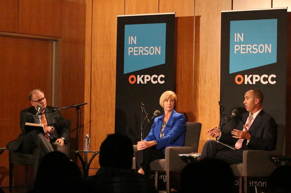 The two L.A. County Supervisorial candidates agreed on most major goals, but differed on how to get there. | Photo by Christian Brown