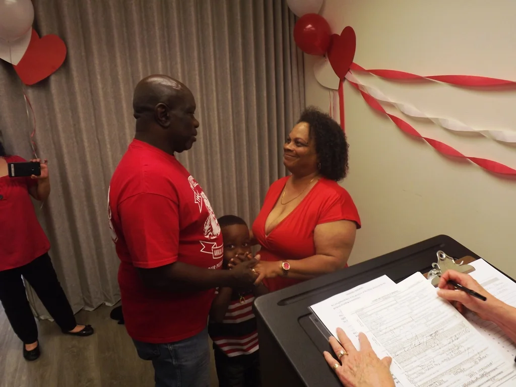 On Valentine's Day, hundreds tie the knot in Norwalk