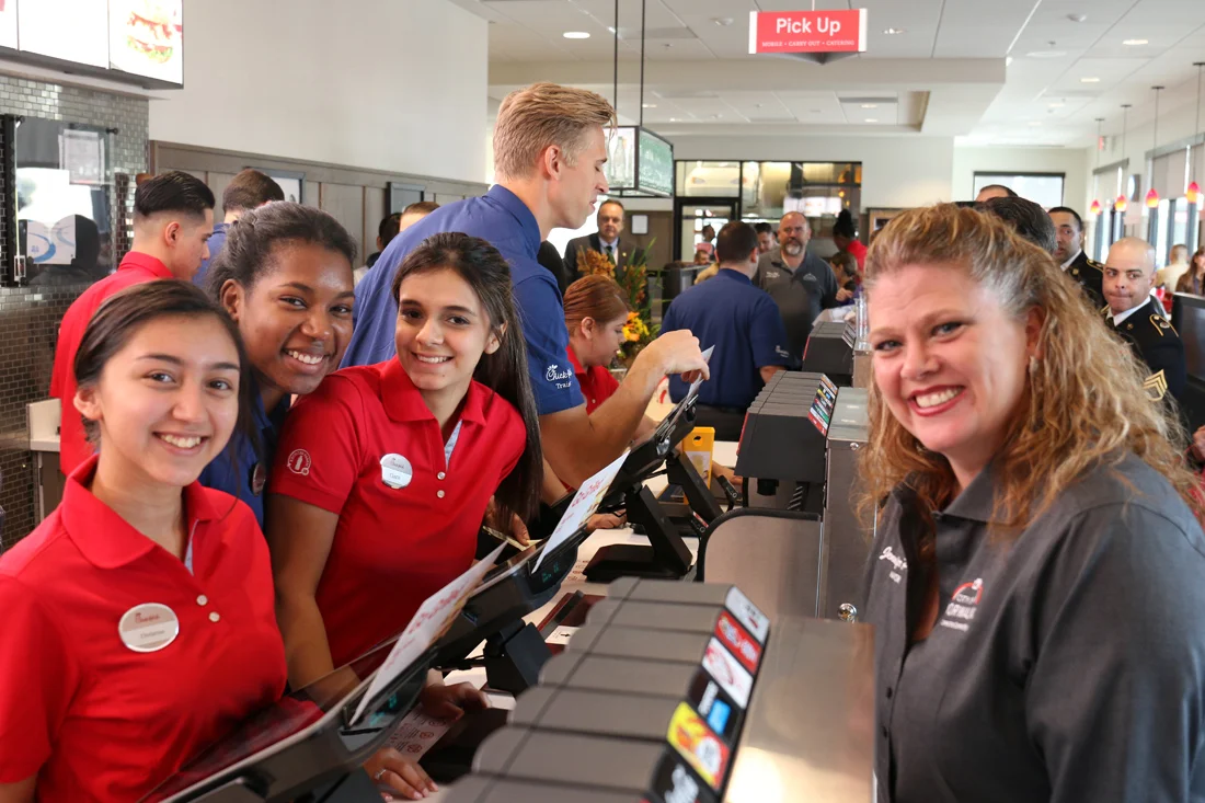 Hundreds camp out for Chick-fil-A opening