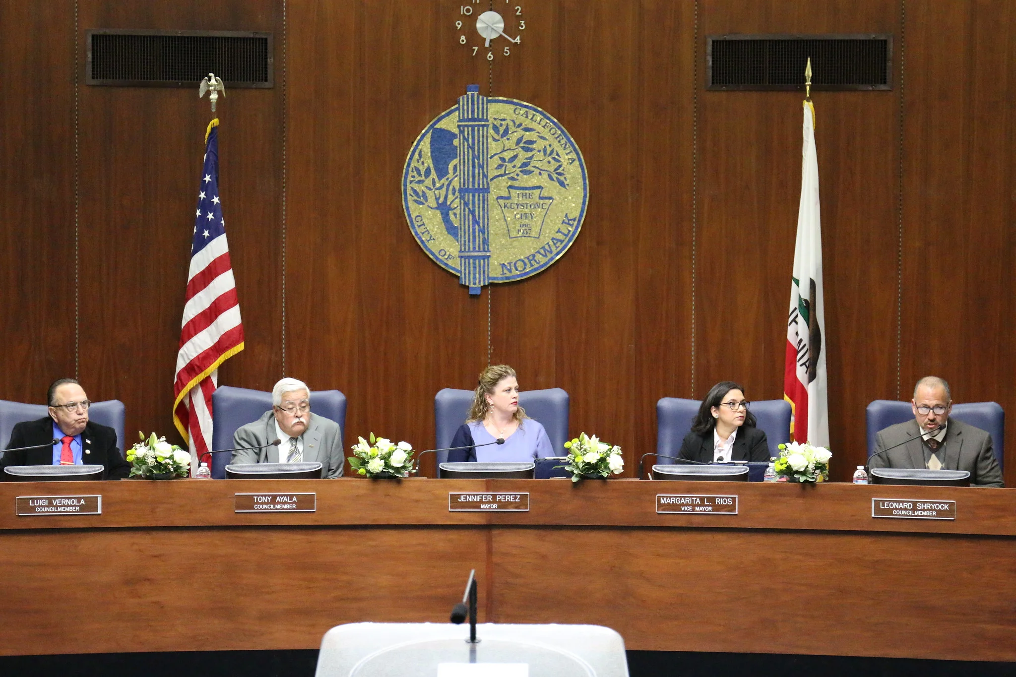 The City Council in March 2019. Photo courtesy city of Norwalk/Flickr