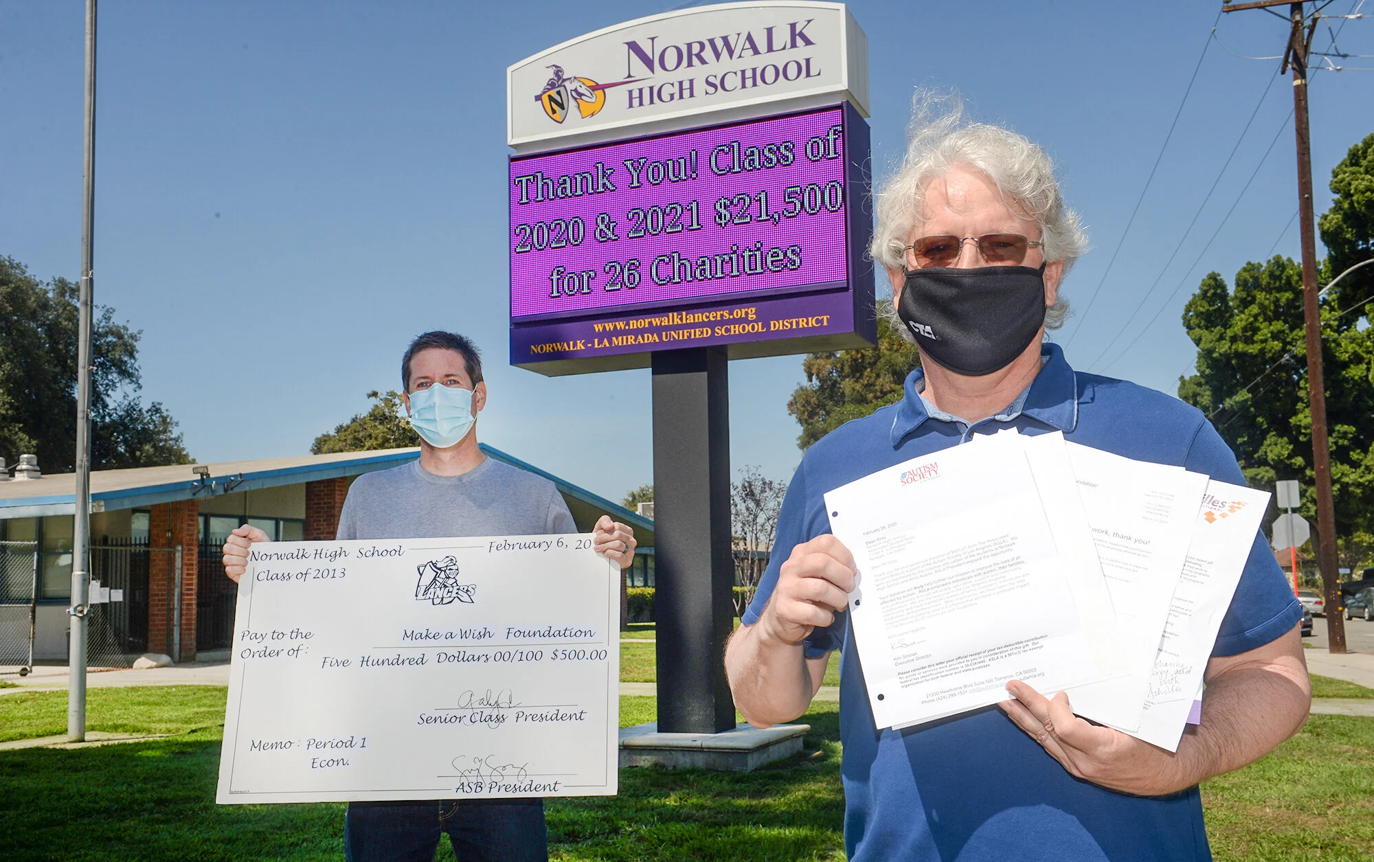 Norwalk High School students raise over $21,500 in annual “Giving Charity to Charities” program