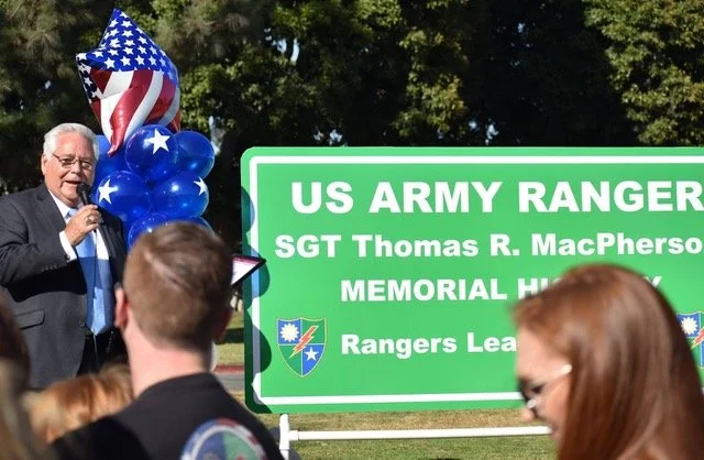 605 interchange dedicated to fallen Army ranger