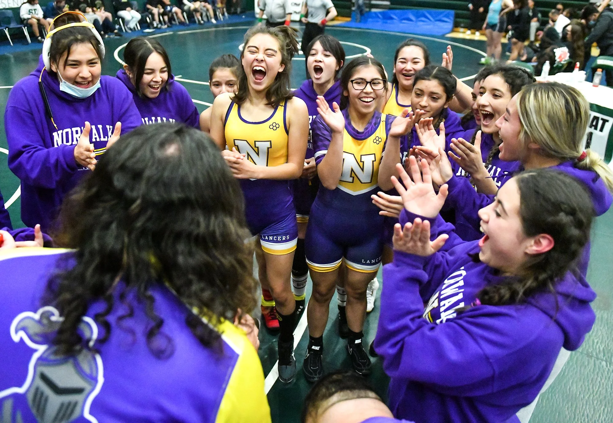 Norwalk girls make history  with CIF Duals wrestling win