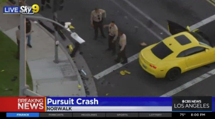 Man, woman arrested in Norwalk after pursuit ending in crash