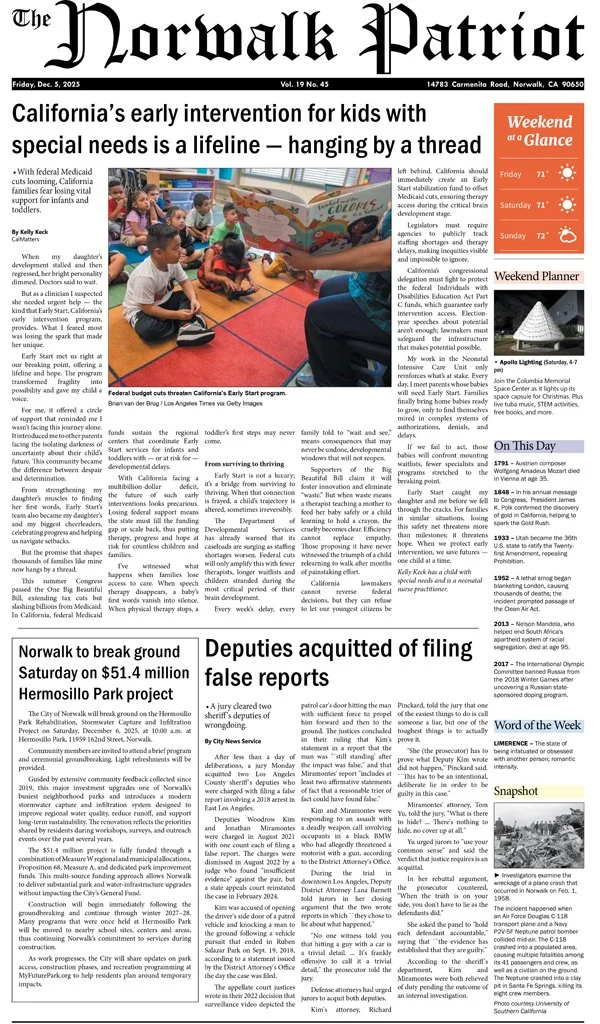 VOL 19, NO 45, DECEMBER 5, 2025
