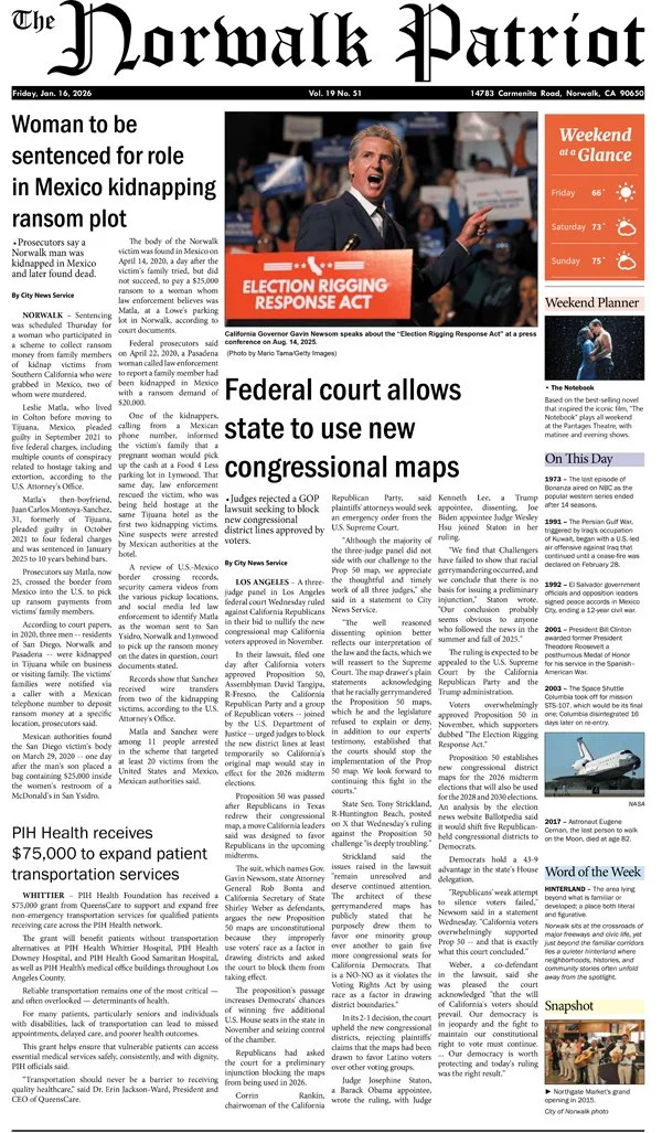 VOL 19, NO 51, JANUARY 16, 2026