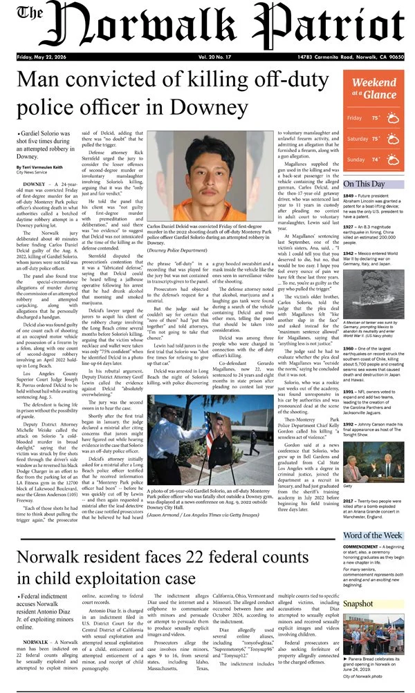 VOL 20, NO 17, MAY 22, 2026