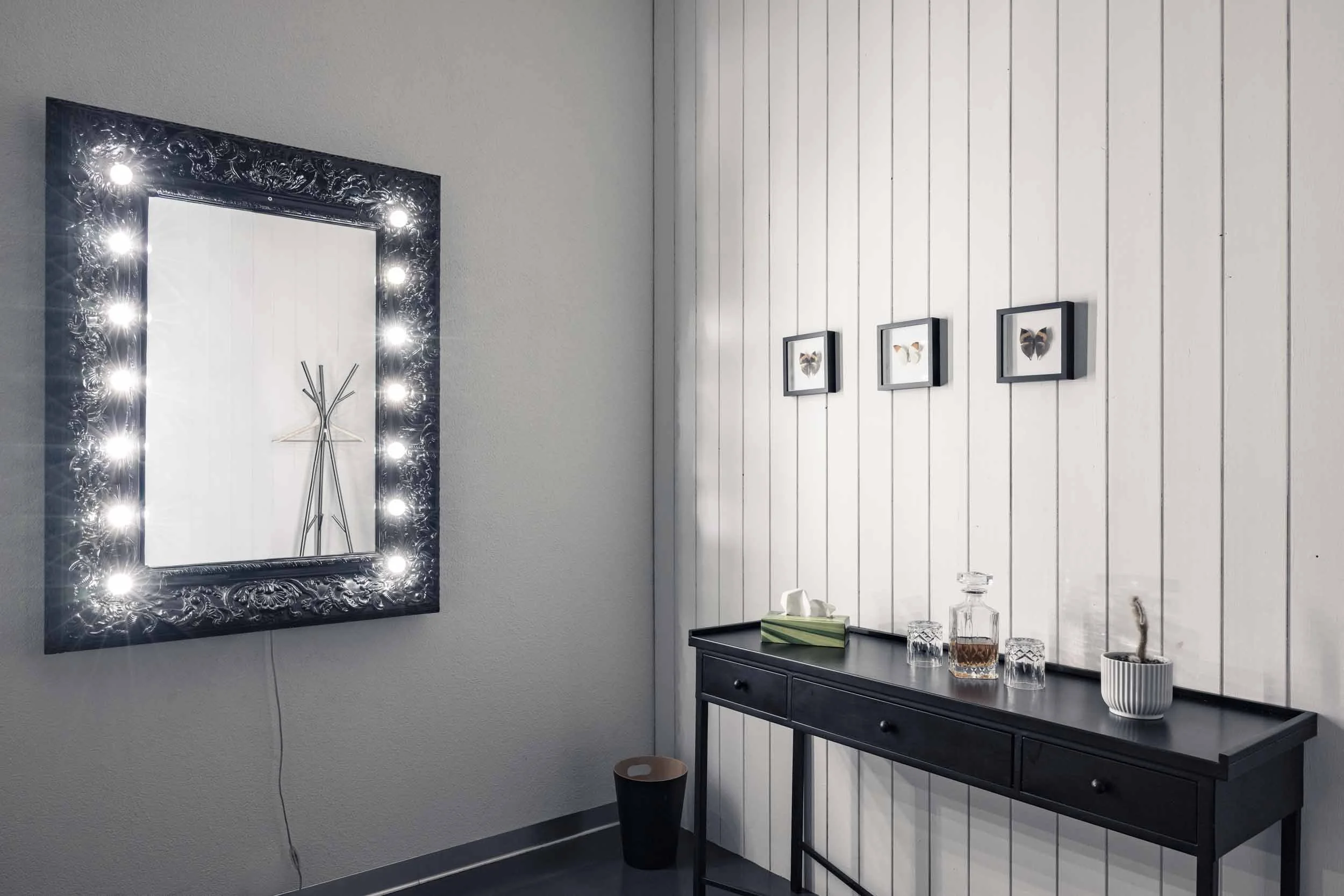 Make-up- und Umziehbereich für Shootings