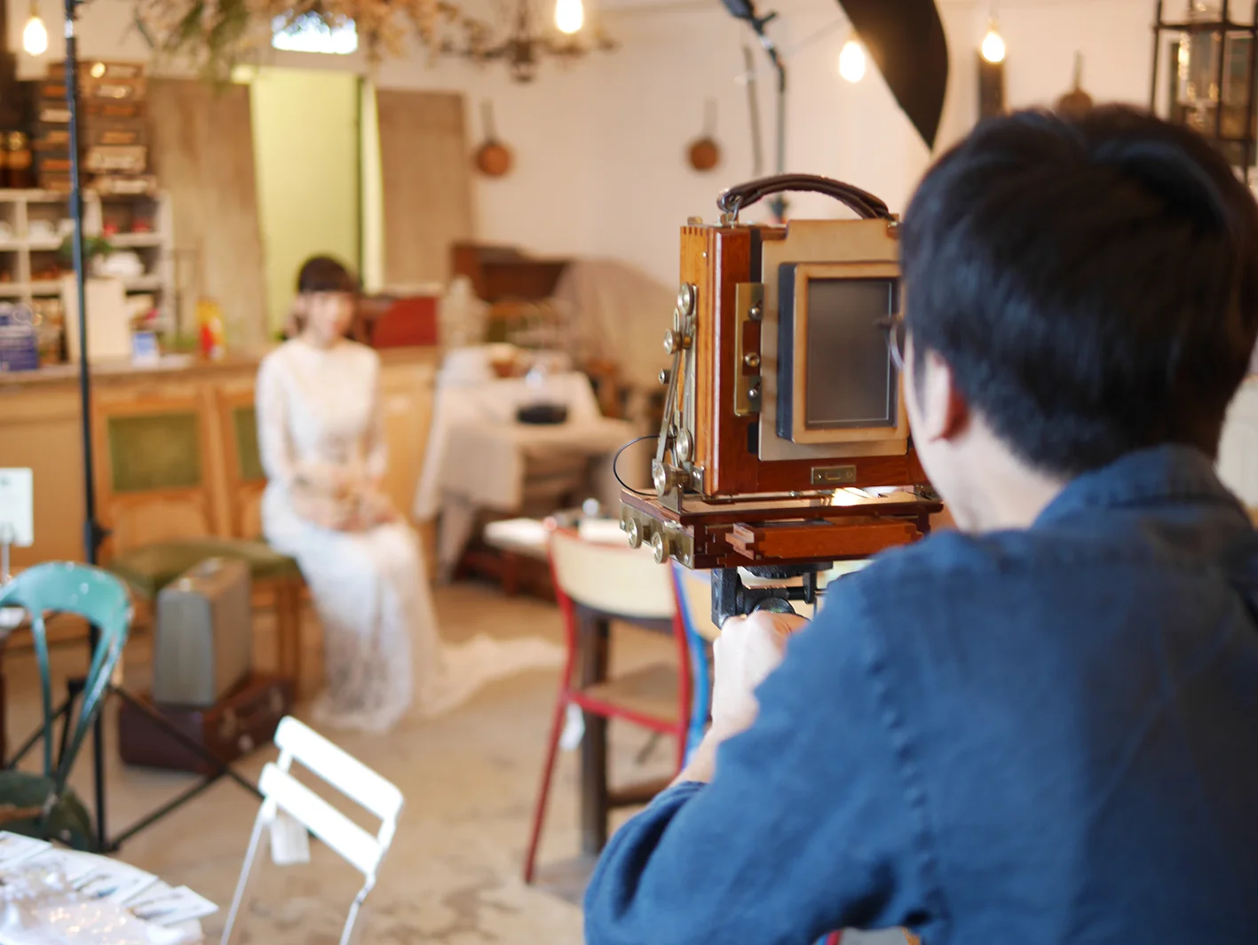step 2: Shooting with a old camera from 1960's
