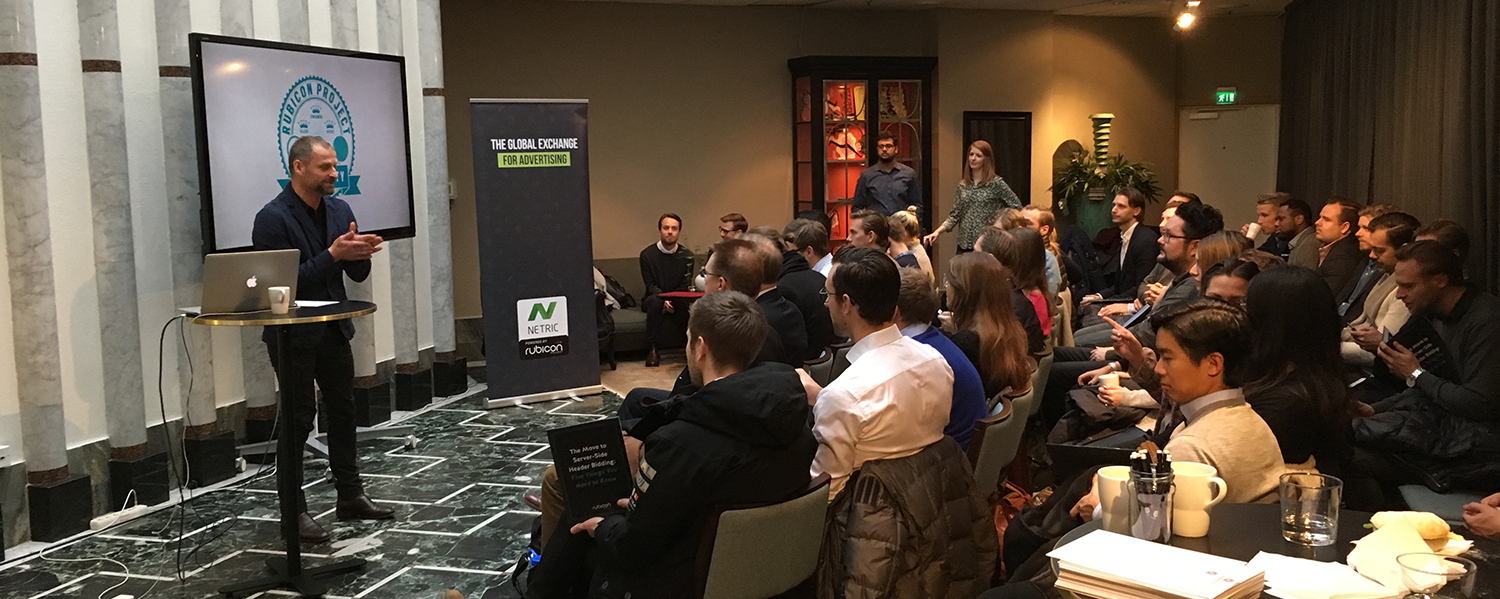 Our CEO Daniel Ahlbert kicks off #RubiUni, hosted alongside Rubicon Project