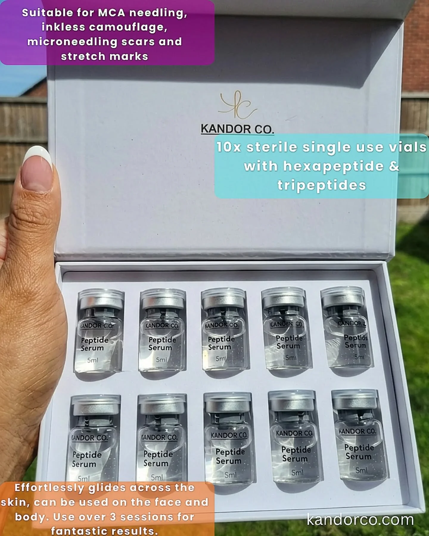Scar &amp; Stretchmark Ampule Set For Skin Needling Rejuvenation Treatments ❤️&zwj;🔥

💫Created to be used on scars, stretchmarks and textured skin irregularities 

💫 Suitable for rotary machines and microneedling pens 

💫Extremely hydrating and r