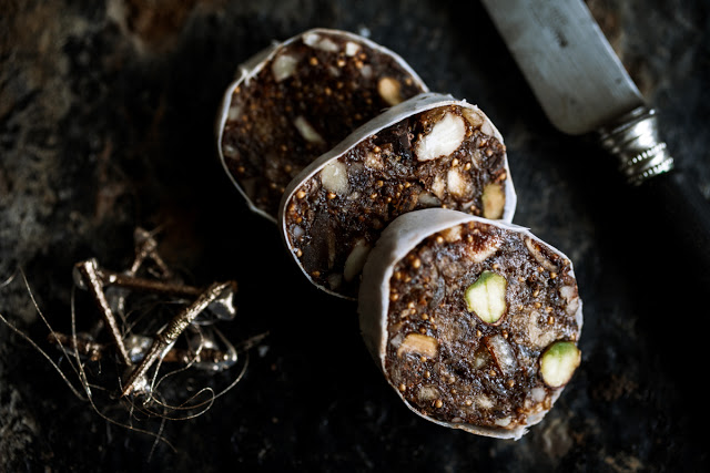 Fig salami - a beautiful festive treat