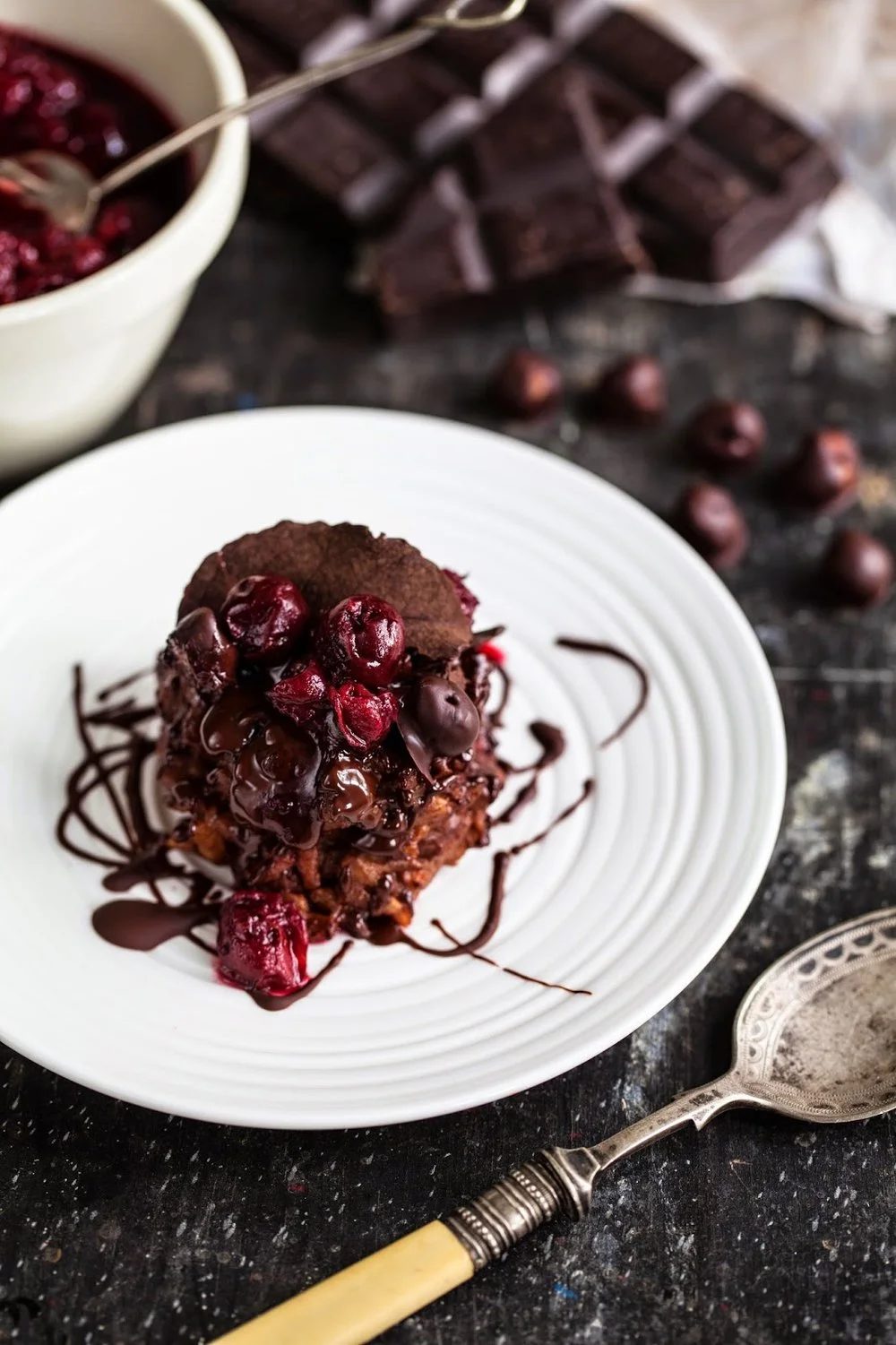 Chocolate rice pudding