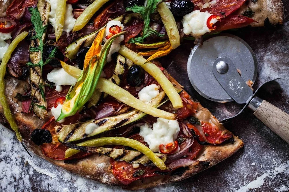 Everything from the garden pizza