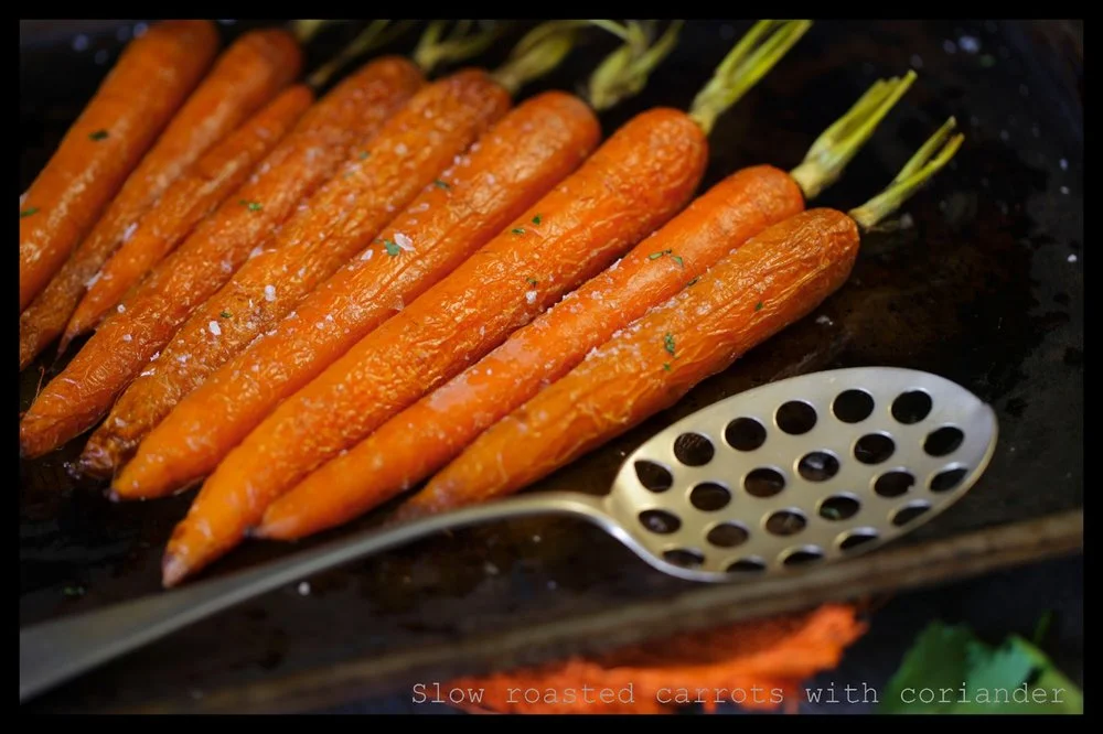 Slow roast carrots