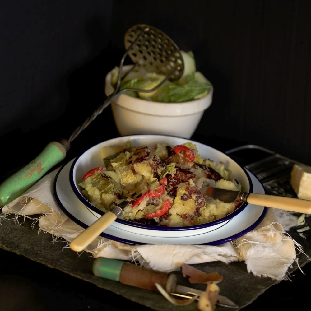 January King bubble and squeak with caraway seeds