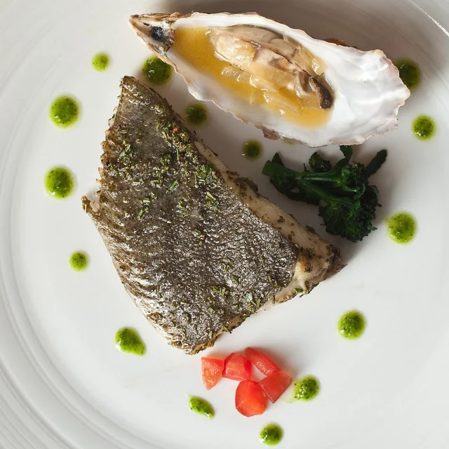 Roast turbot