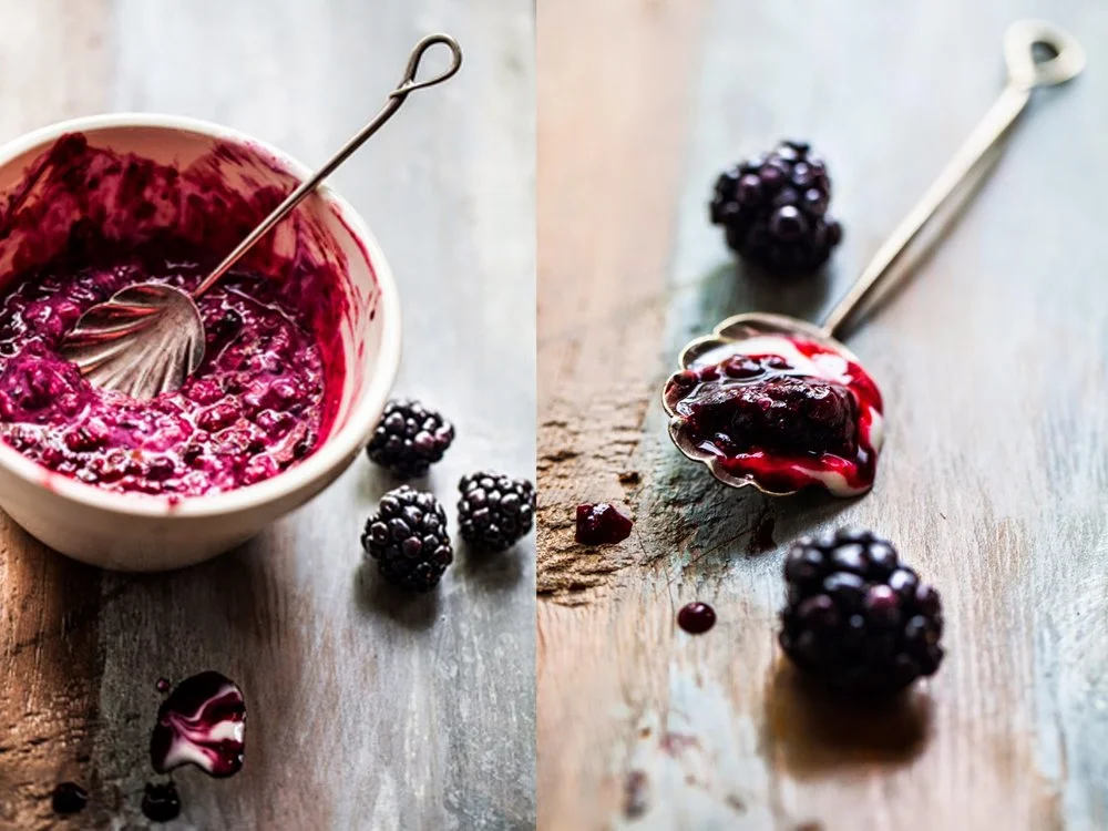Blackberry and cardamom porridge - a simple bowl of goodness