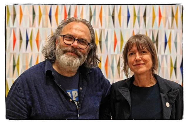 Portrait of Emma Biggs and Matthew Collings, courtesy of The Art Desk