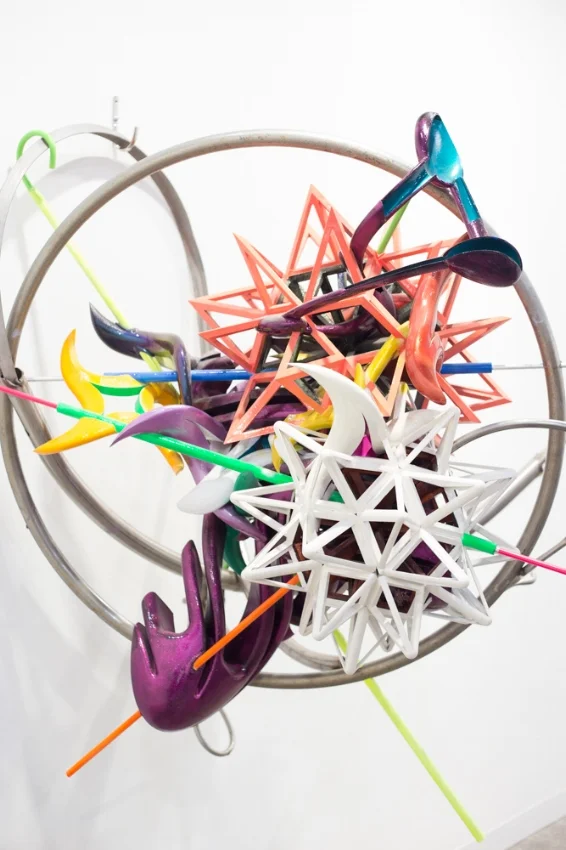 Frank Stella The Wooden Star I at Marienne Boesky booth, Art Basel Hong Kong