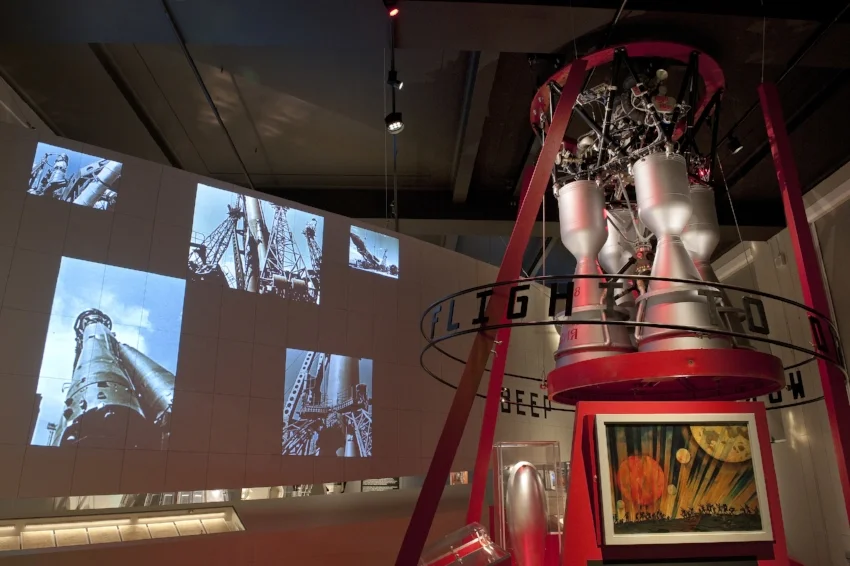 RD-108 rocket engine in the Cosmonauts exhibition