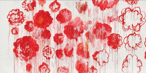 UNTITLED, (PEONY BLOSSOM PAINTINGS), 2007. / Photograph© Cy Twombly Foundation