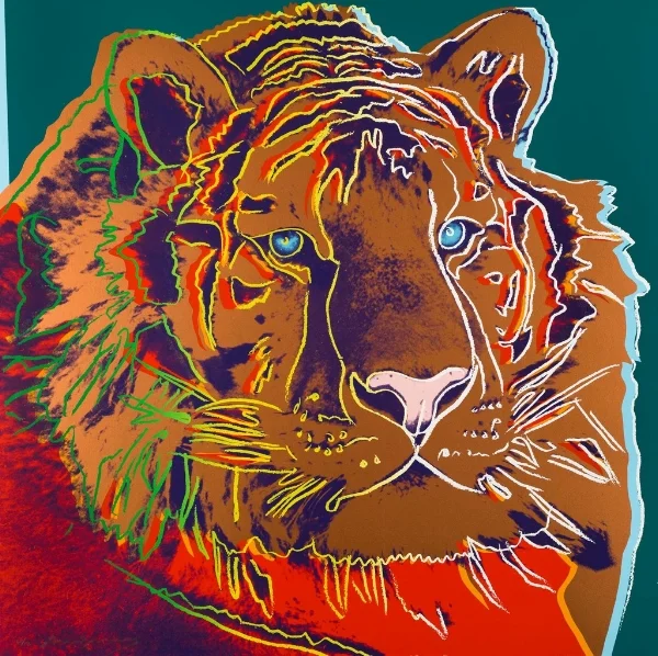 Andy Warhol, Siberian tiger, 1983 Courtesy of Halcyon Gallery