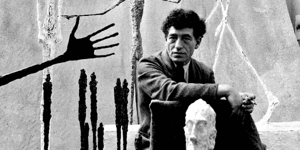 Alberto Giacometti in his studio