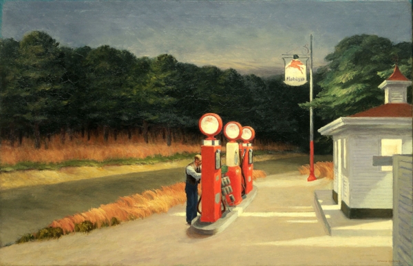 Edward Hopper, Gas, 1940. Collection of Museum of Modern Art , New York. Mrs. Simon Guggenheim Fund, 1943 Photo © 2016. Digital image, The Museum of Modern Art