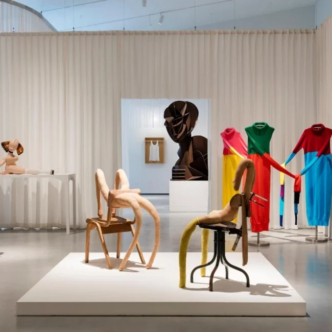 Sarah Lucas artworks at Disobedient Bodies: JW Anderson curates the Hepworth Wakefield. Photography is by Lewis Ronald.