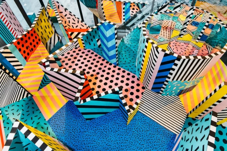 Camille Walala's exhibition view. Photo: Charles Emerson.