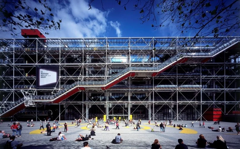 Centre Pompidou in Paris. Construction dates: 1971-1977, Image courtesy: Rogers Stirk Harbour + Partners