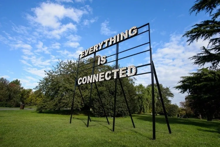 Peter Liversidge, ''Everything is Connected', Installation view, Frieze Art Fair 2012 (image courtesy ARTSY)