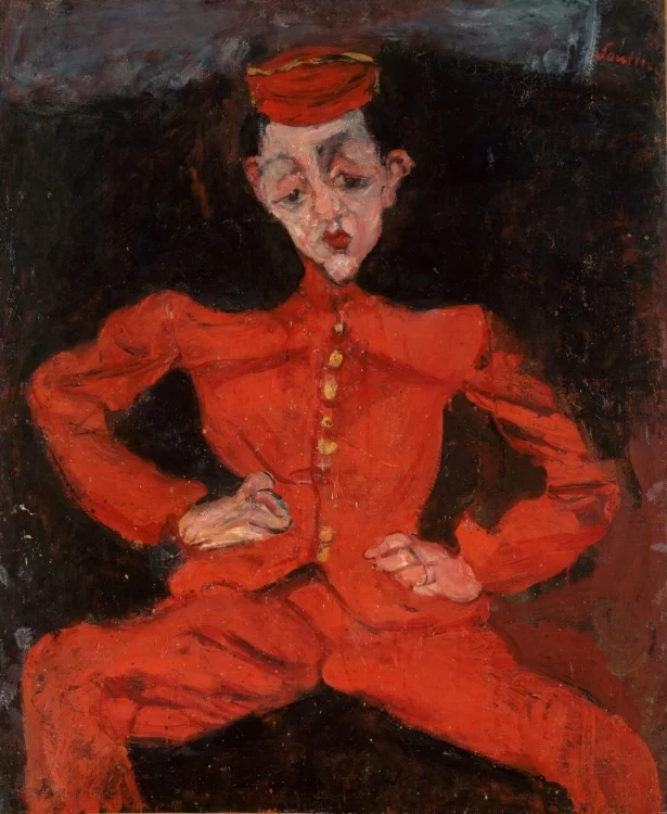 Chaim Soutine’s ‘Bellboy’ c 1925 (© Courtauld Gallery, Centre Georges Pompidou)