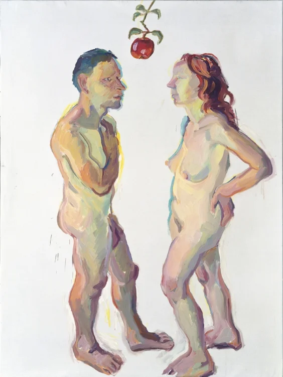 Adam and Eve by Maria Lassnig, image courtesy of the artist