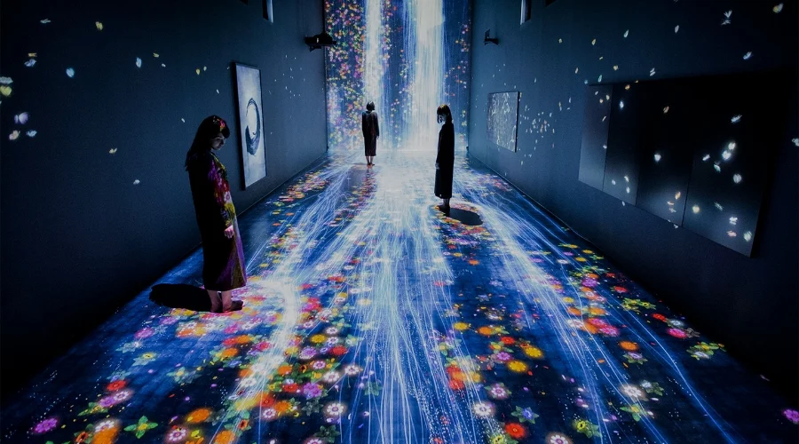 'Transcending Boundaries' at Pace Gallery. Photo Courtesy of The Pace Gallery © teamLab.