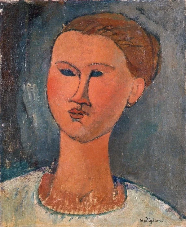 Amedeo Modigliani, Head of a Young Lady (1915)