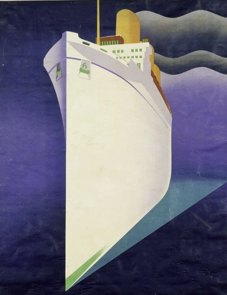 Empress of Britain colour lithograph poster for Canadian Pacific Railways, J.R. Tooby, 1920 – 31. Museum no. E.2215-1931. © Victoria and Albert Museum, London