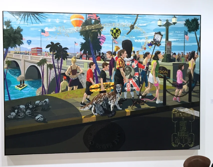 Kerry James Marshall, Untitled (London Bridge) (2017) Image courtesy of the artist