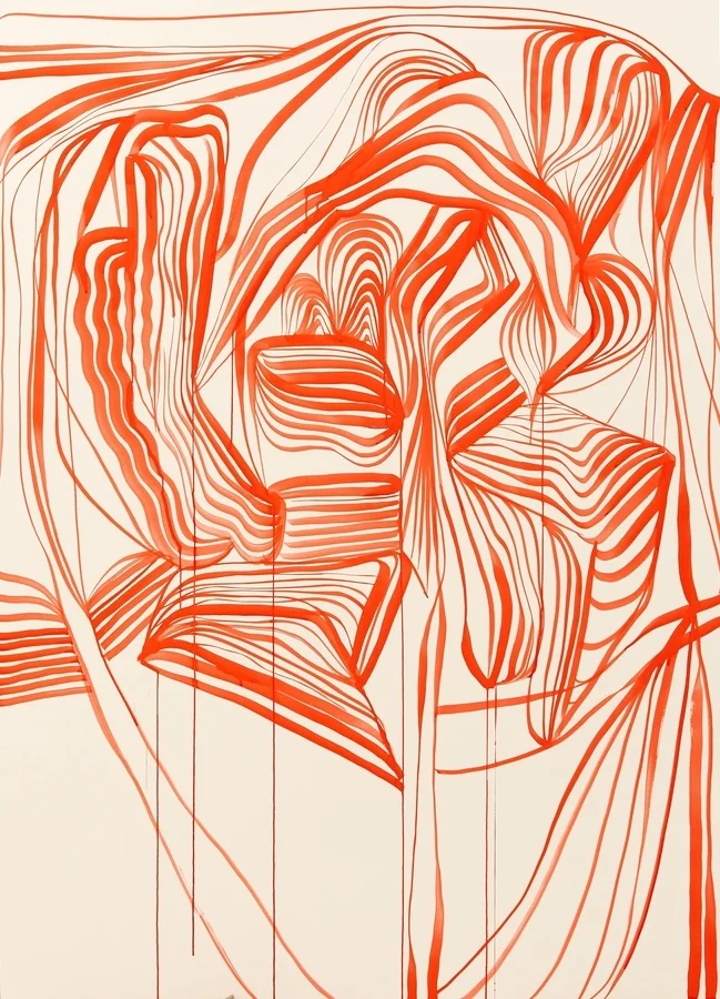 TANYA LING, Line Painting 2018, image courtesy of the gallery