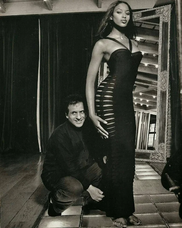 Circa 1996 – Azzedine Alaia & Naomi Campbell photographed by Jean Marie Perrier