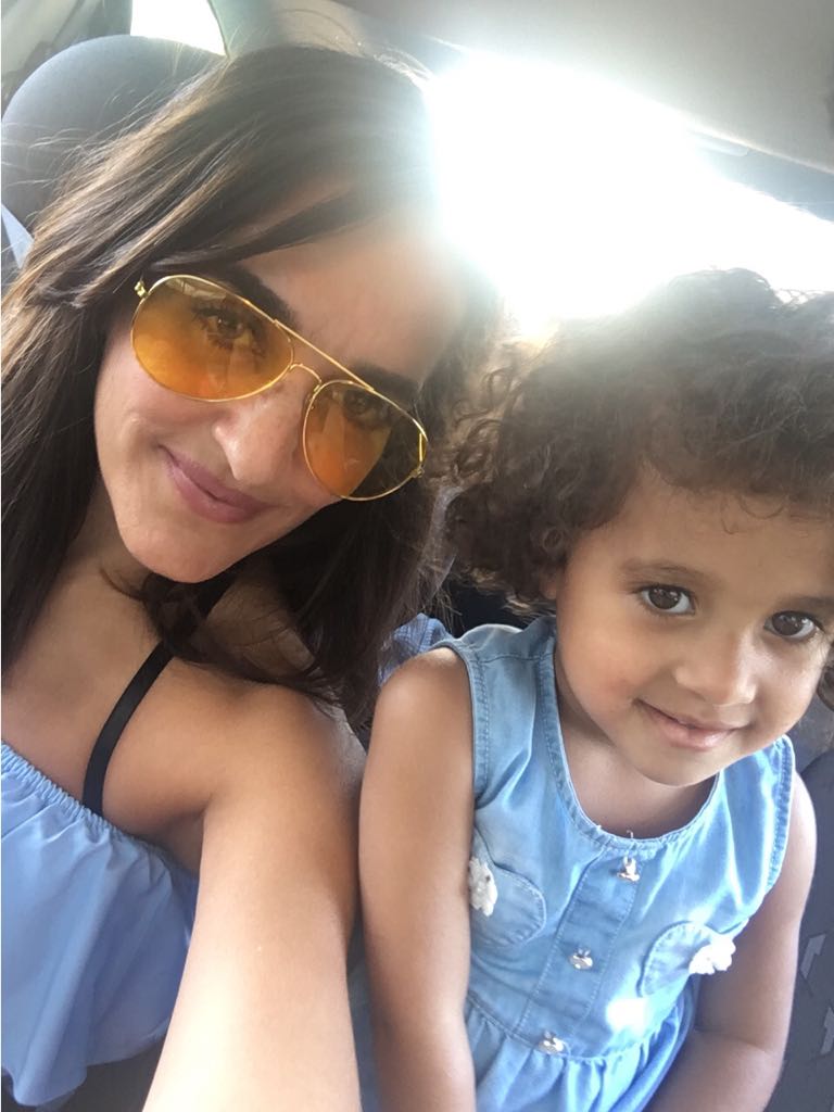 Me and my three year old daughter.