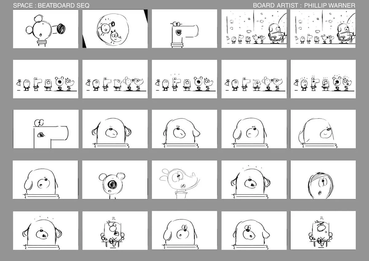 ‘Duggee character poses’ artwork ©studio aka